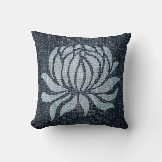 Cojín Decorativo Denim blanqueado - Mamá (Anverso)