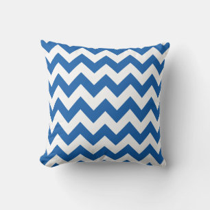 Cojín Decorativo Denim Blue Bold Chevron