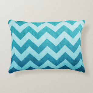 Cojín Decorativo Denim Chevron por Shirley Taylor
