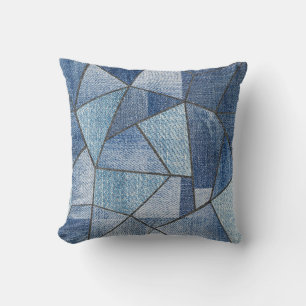 Cojín Decorativo Denim Urbano: diseño de papeleo con problemas