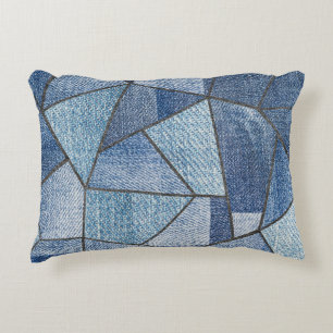 Cojín Decorativo Denim Urbano: diseño de papeleo con problemas