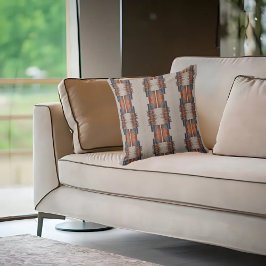 Cojín Decorativo Denim y óxido de tazas modernos