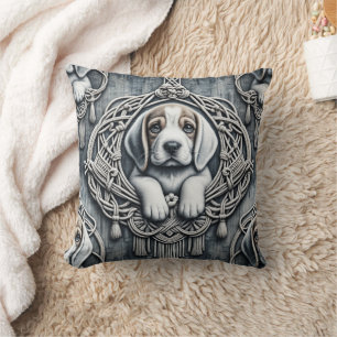 Cojín Decorativo Denim y perros 5