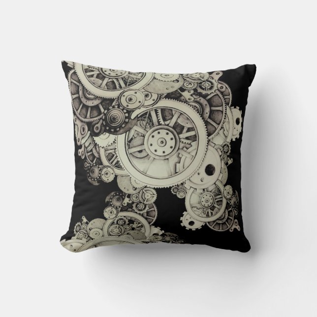 Cojín Decorativo Dentro de la máquina (Anverso)