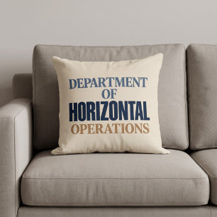 Cojín Decorativo Departamento de Operaciones Horizontales Divertido