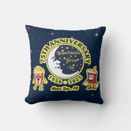 Cojín Decorativo Dependable Drive In 75th Anniversary Throw Pillow