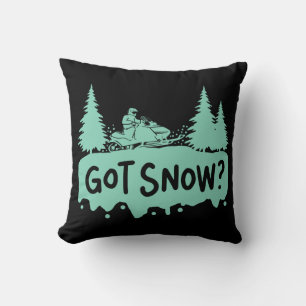 Cojín Decorativo Deporte de motos de nieve - Tiene nieve divertido