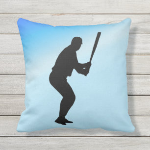 Cojín Decorativo Deportes Blue Batter de Béisbol