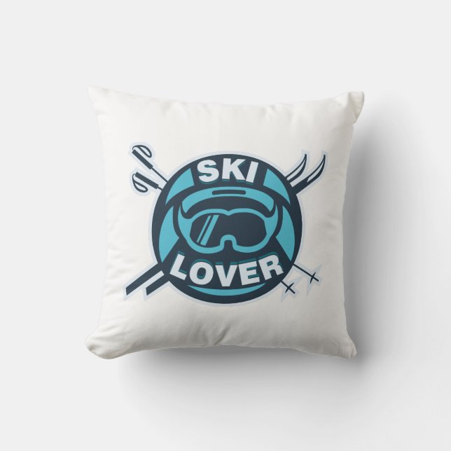 Cojín Decorativo Deportes de invierno Ski Lover (Anverso)