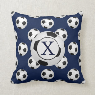 Cojín Decorativo Deportes de Monograma Personalizado