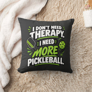 Cojín Decorativo Deportes de Pickleball Necesito Más Ropa de Pickle
