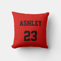 Deportes Jersey Número y Nombre Rojo Personalizado