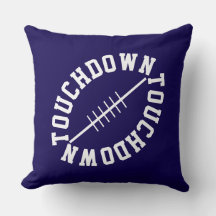 Deportista TOUCHDOWN de fútbol grande en azul mari