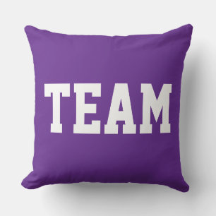 Cojín Decorativo Deportivo Morado Real Divertido Atlético EQUIPO Te