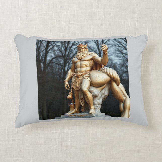 Cojín Decorativo Der größte Held aller Zeiten – Herkules in Gold (Anverso)