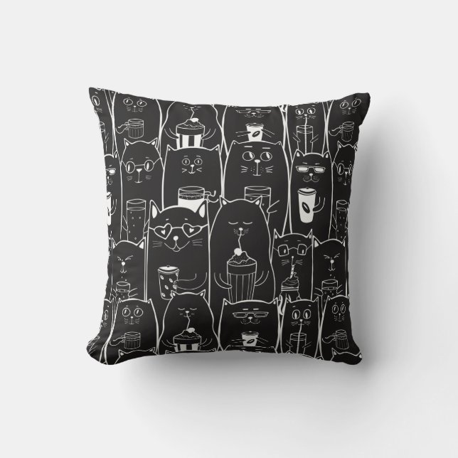 Cojín Decorativo Derpy Cats (Anverso)