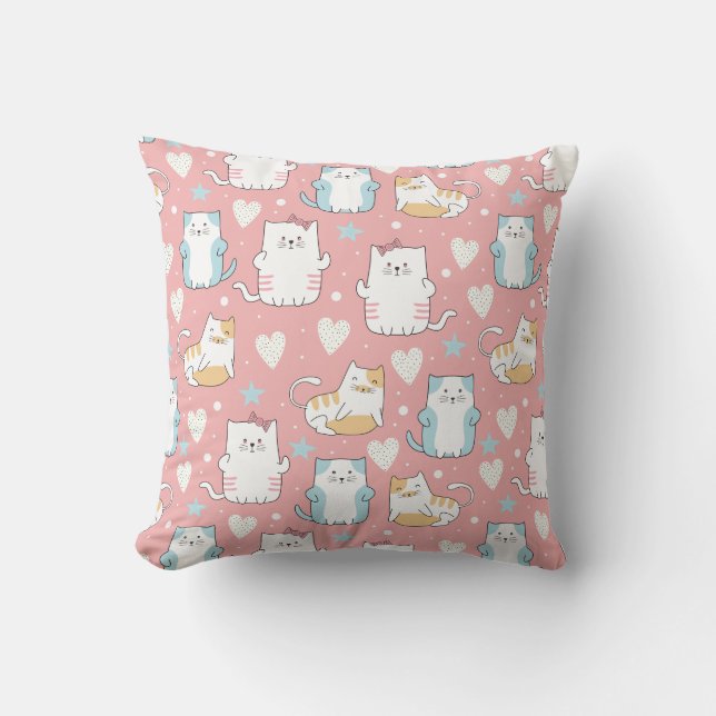 Cojín Decorativo Derpy Cats (Anverso)