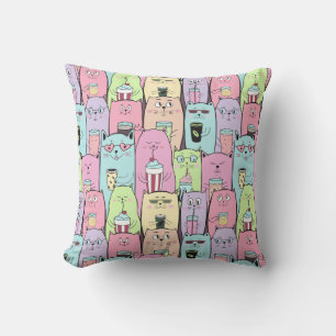 Cojín Decorativo Derpy Cats