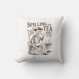 Cojín Decorativo Derramamiento Del Té Desde 1773 Patriótico Estadou