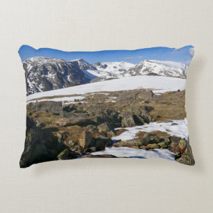 Cojín Decorativo Derretimiento de nieve en las Montañas Rocosas