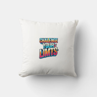 Cojín Decorativo "Desafía tus límites: audaz y motivacional