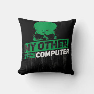 Cojín Decorativo Desarrollador de ingeniería de sistemas Hacker Ner