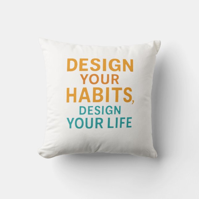 Cojín Decorativo Desbloquear la energía interna - Mentalidad motiva (Anverso)