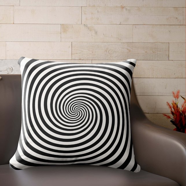 Cojín Decorativo Descanse Su Mente Hipnótica (Add a touch of whimsy and wonder to your space with this throw pillow featuring a hypnotic design.)