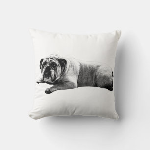 Cojín Decorativo Descanso de Bulldog suave