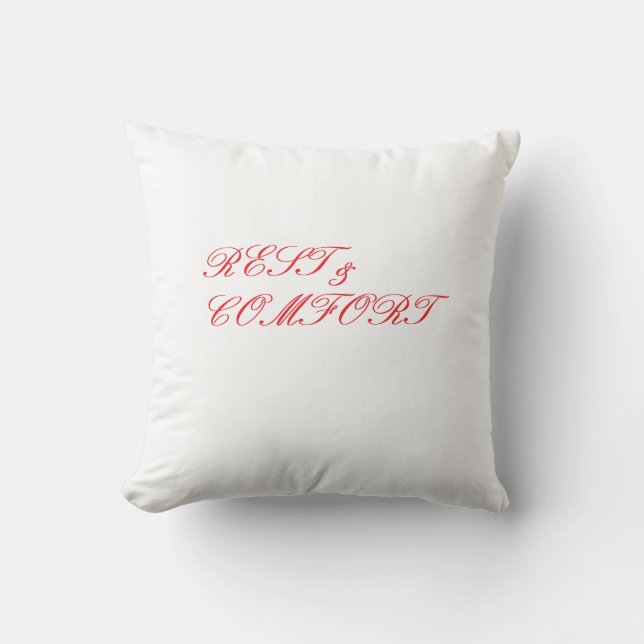 Cojín Decorativo Descanso y comodidad (Anverso)
