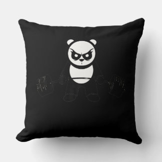 Cojín Decorativo Descarga del oso Panda - Gimnasio Premium