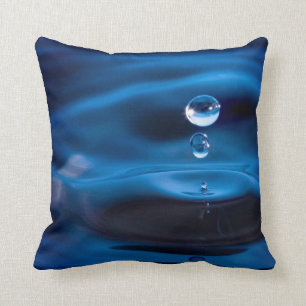 Cojín Decorativo Descensos del agua azul