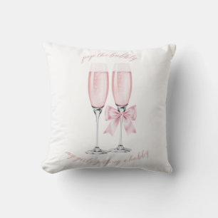 Cojín Decorativo Descorcha el Bubbly Mi Chica se Casa Diseño