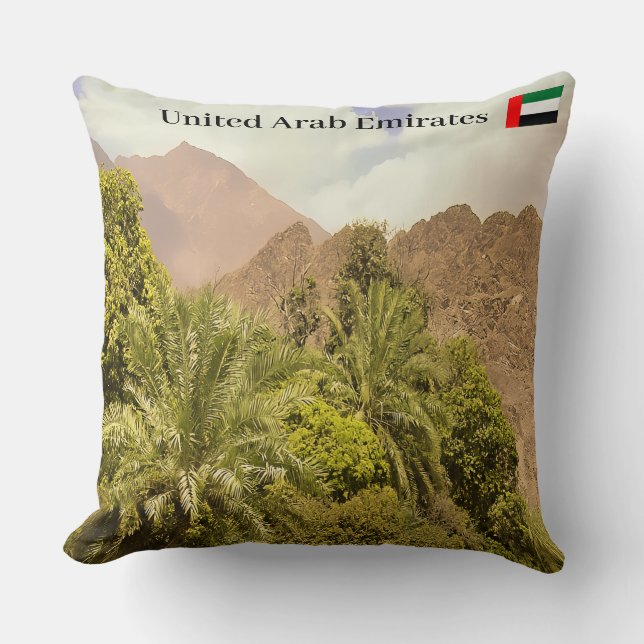 Cojín Decorativo Descubra el oasis (Anverso)