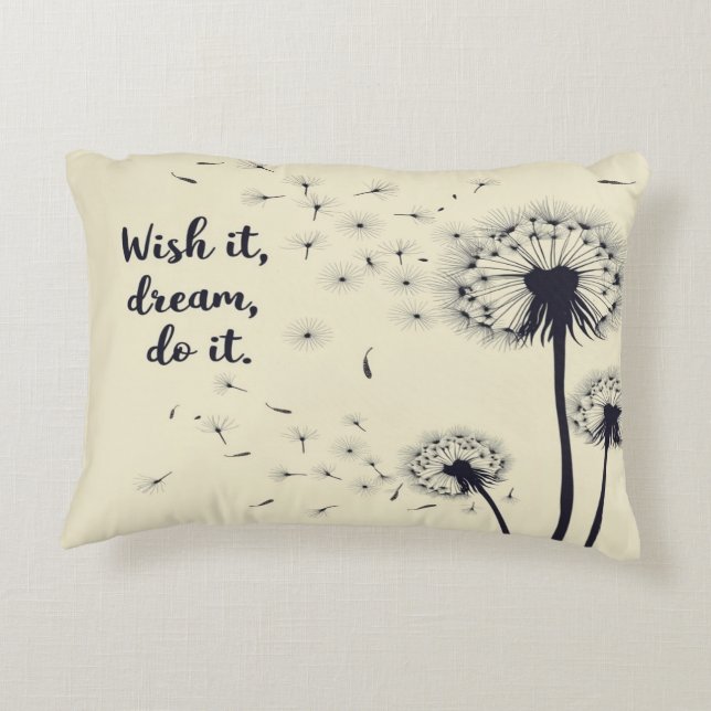 Cojín Decorativo Deséenlo, Sueña Con Pillow (Reverso)