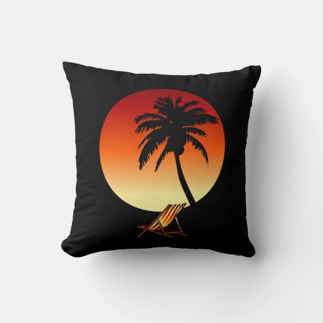 Cojín Decorativo ¡Deseo usted estaba aquí también! (Anverso)