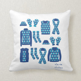 Cojín Decorativo Deseos Cálidos Elementos del patrón Argyle Pillow