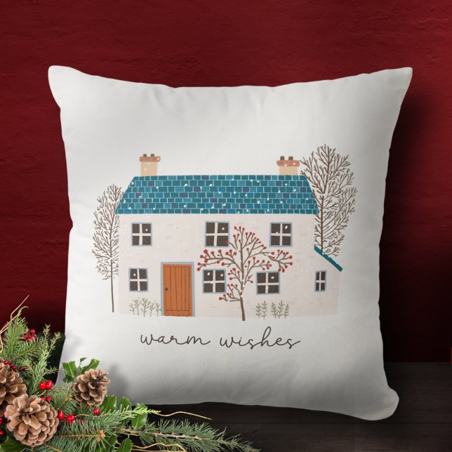 Cojín Decorativo Deseos cálidos Navidades caseros acogedores (Subido por el creador)