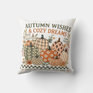 Cojín Decorativo Deseos de Otoño y sueños acogedores