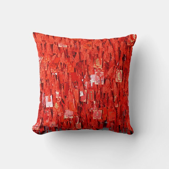 Cojín Decorativo Deseos rojos (Anverso)