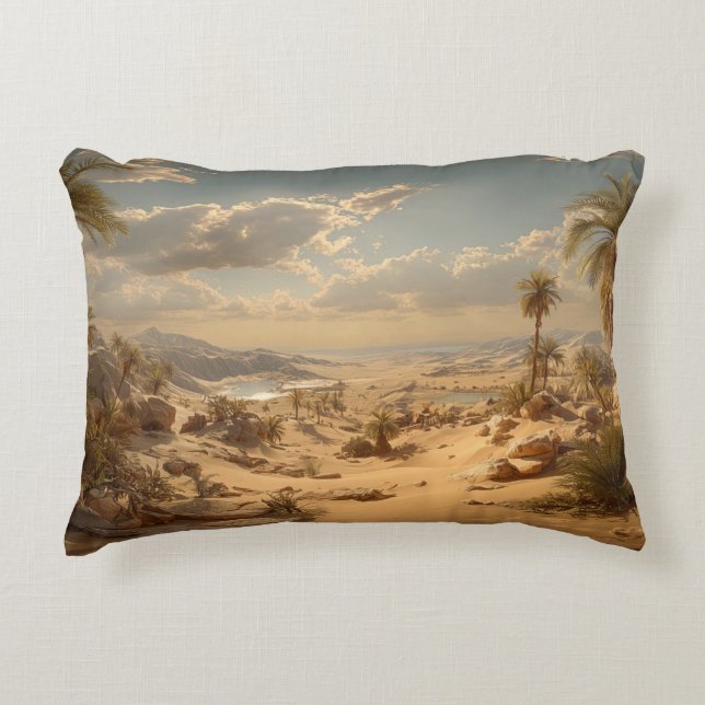 Cojín Decorativo Desert Oasis Palm Trees Pillow Dekokissen (Anverso)