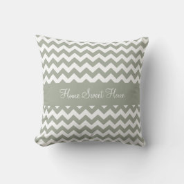Cojín Decorativo Desert Sage Greenish Gray Chevron