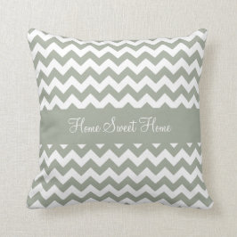 Cojín Decorativo Desert Sage Greenish Gray Chevron