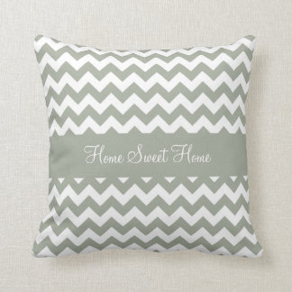 Cojín Decorativo Desert Sage Greenish Gray Chevron
