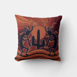 Cojín Decorativo Desert Sun Cactus Kokopelli Southwest Design