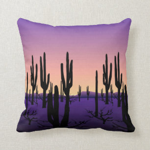 Cojín Decorativo Desierto púrpura