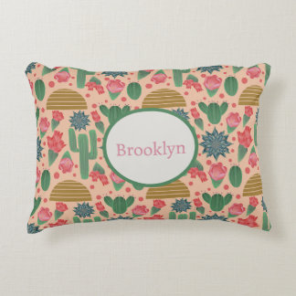 Cojín Decorativo Desierto Rubor Pink Floral Nursery Decor para bebé