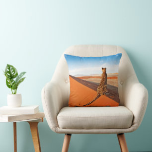Cojín Decorativo Desiertos Desierto de Cheetah Savannah