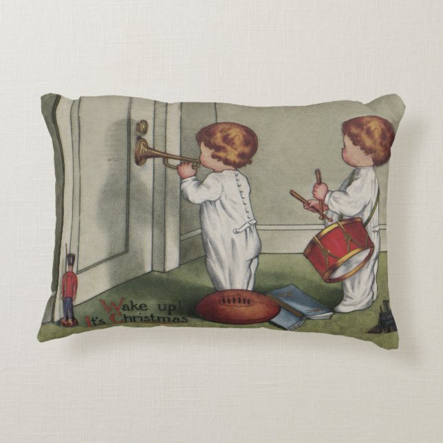 Cojín Decorativo Despierta a sus Navidades ilustracion infantil lin (Reverso)
