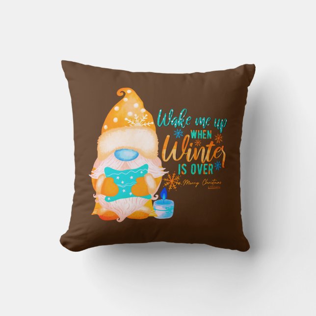 COJÍN DECORATIVO DESPIERTA CUANDO EL INVIERNO TERMINE. (Anverso)